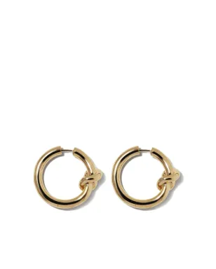 Jennifer Fisher 10Kイエローゴールドプレーテッド ベビー・ノット フープピアス - サムネイル2