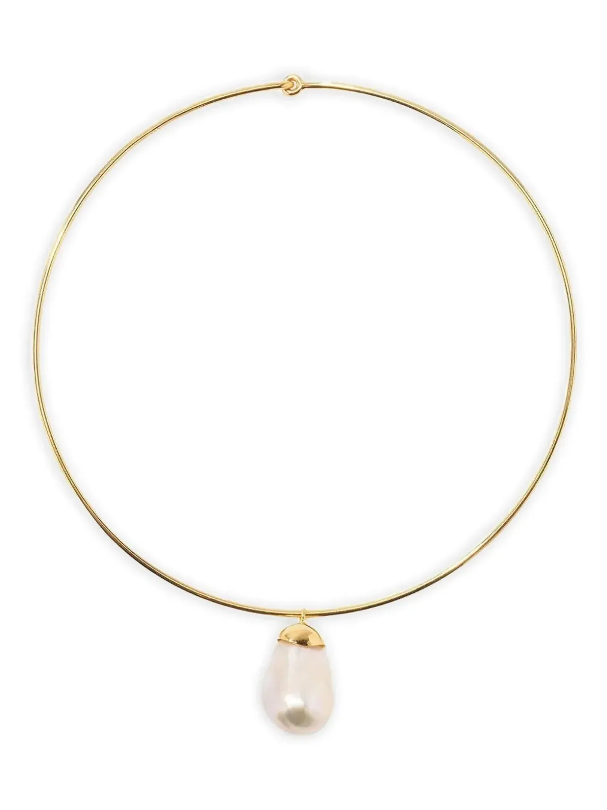 Lizzie Fortunato Best lady baroque-pearl choker necklace - Gold - 画像1