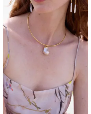 Lizzie Fortunato Best lady baroque-pearl choker necklace - Gold - サムネイル2
