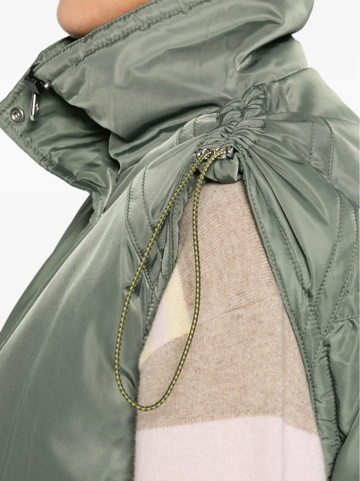 PINKO ノースリーブ ジップフロント ジレ - グリーン - 画像5