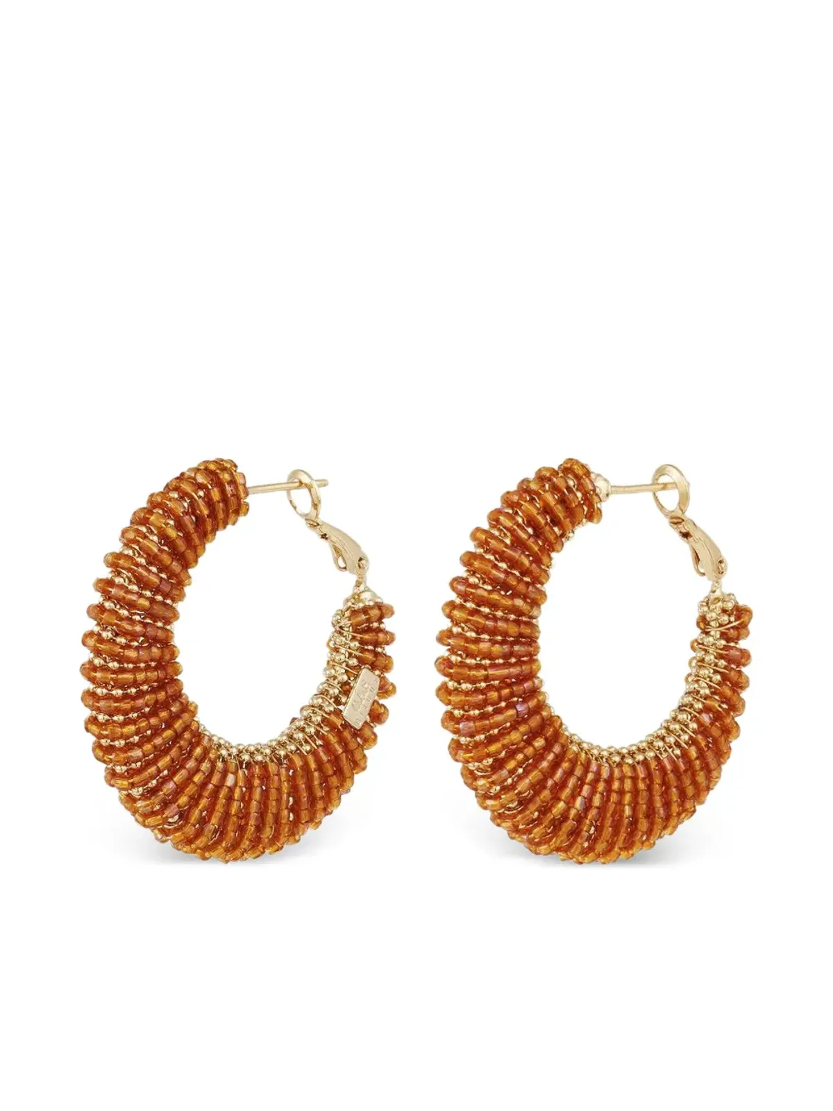 Gas Bijoux Izzia beaded hoop earrings - Gold - 画像2