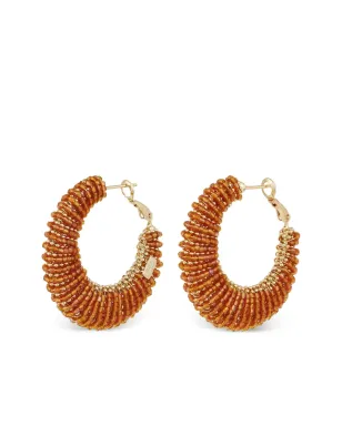 Gas Bijoux Izzia beaded hoop earrings - Gold - サムネイル2