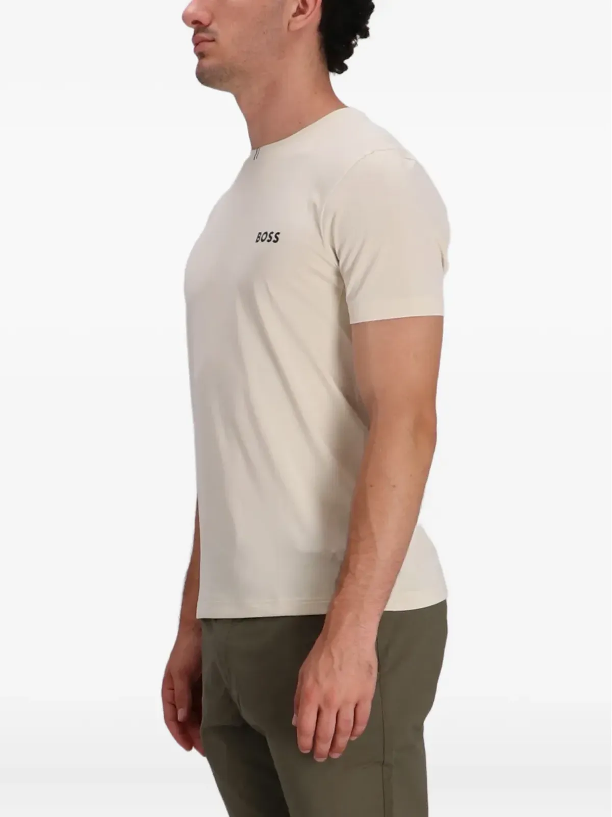 BOSS ロゴディテール コットン Tシャツ - 画像3