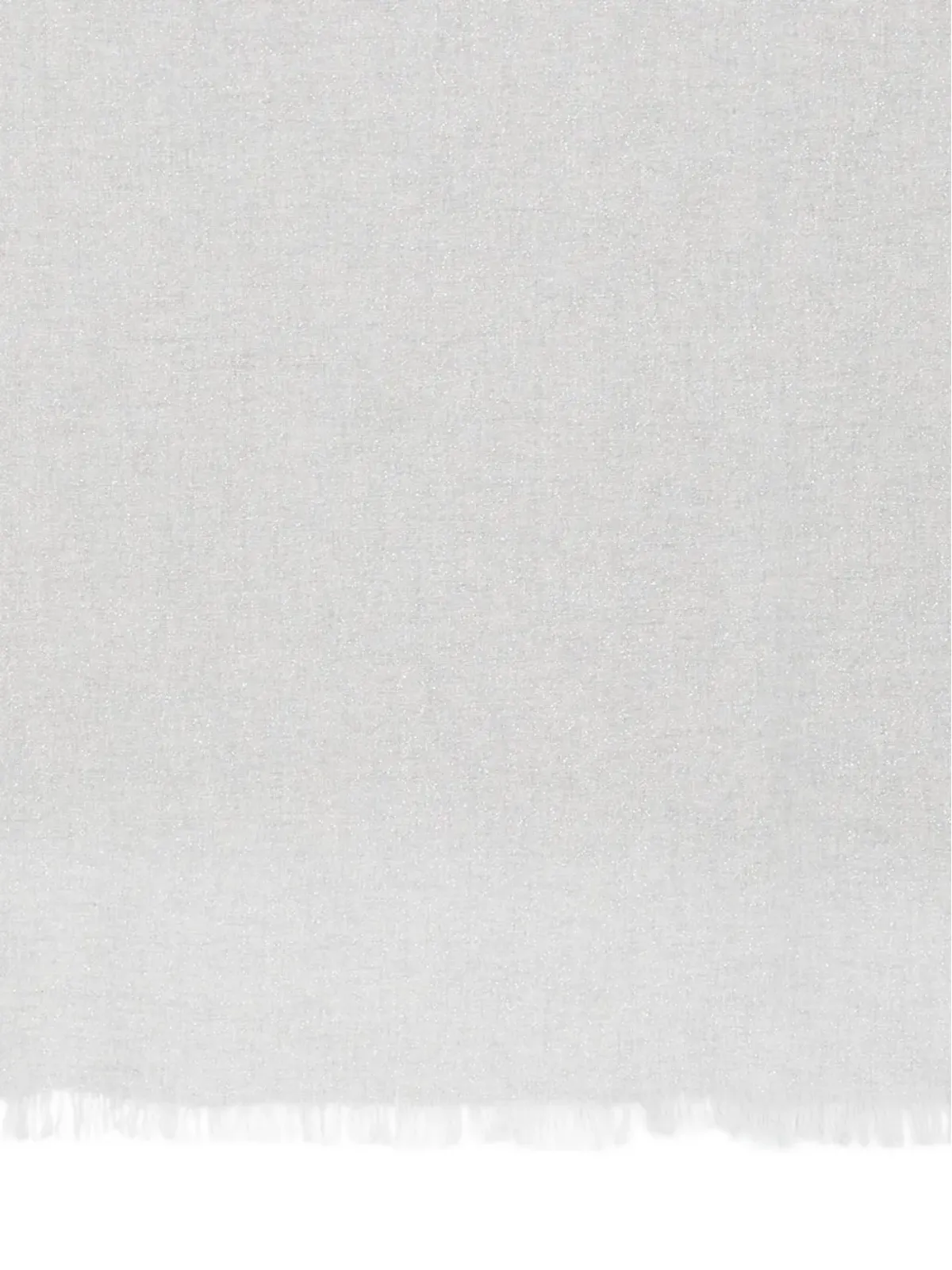 Le Tricot Perugia fringed scarf - White - 画像3
