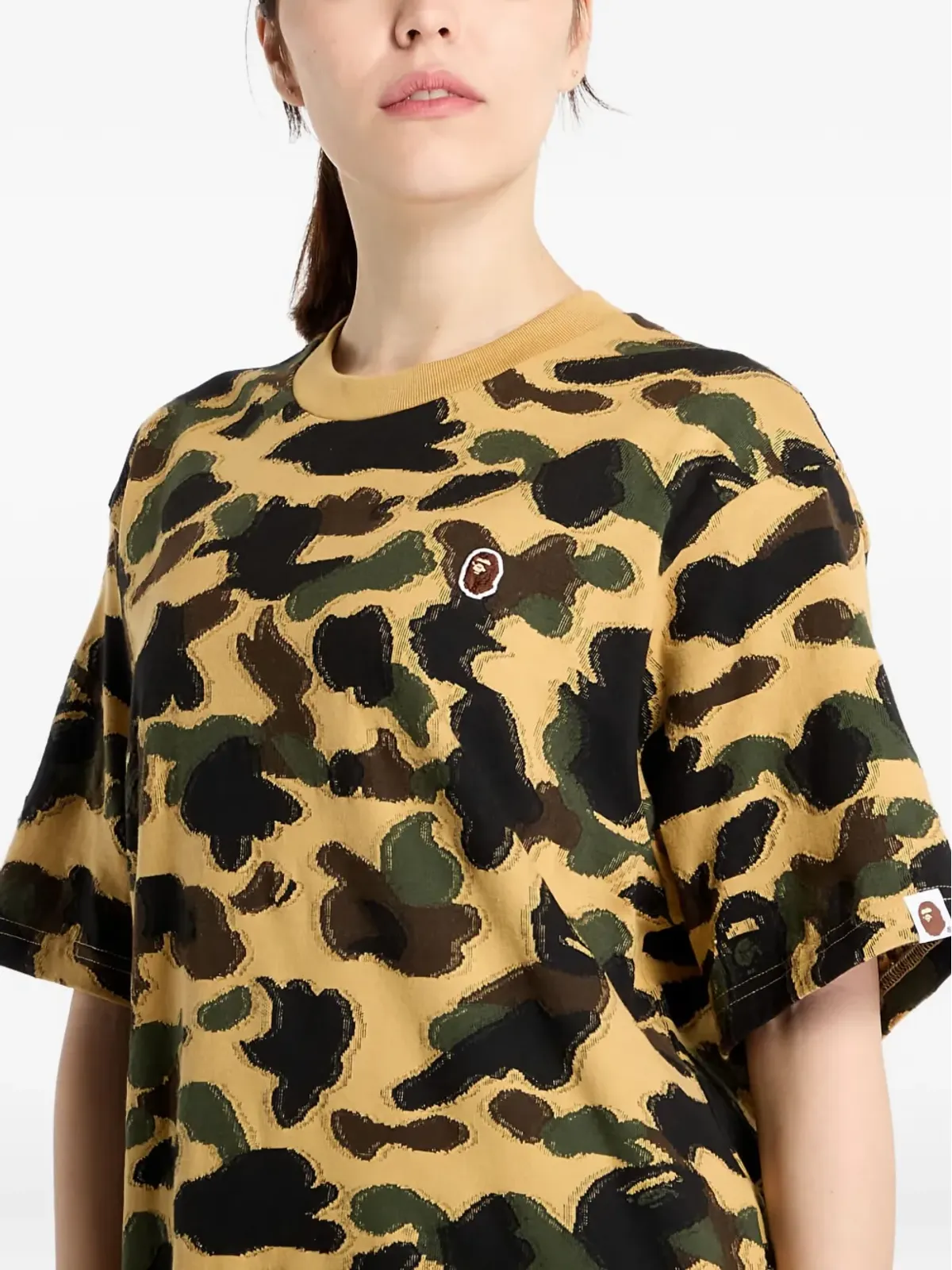 A BATHING APE® 1stカモフラージュ・ワンポイントTシャツ - 画像4