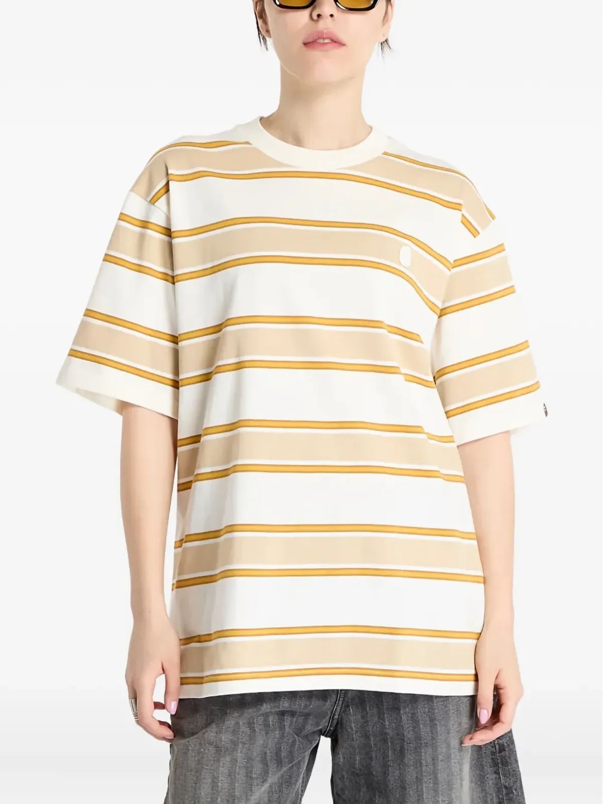 A BATHING APE® ストライプ半袖Tシャツ - 画像1