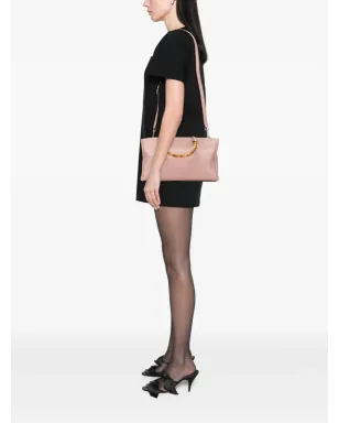 Gucci ビンテージ ミディアム カーフスキン バンブー ショッパーサッチェル - ピンク - サムネイル2