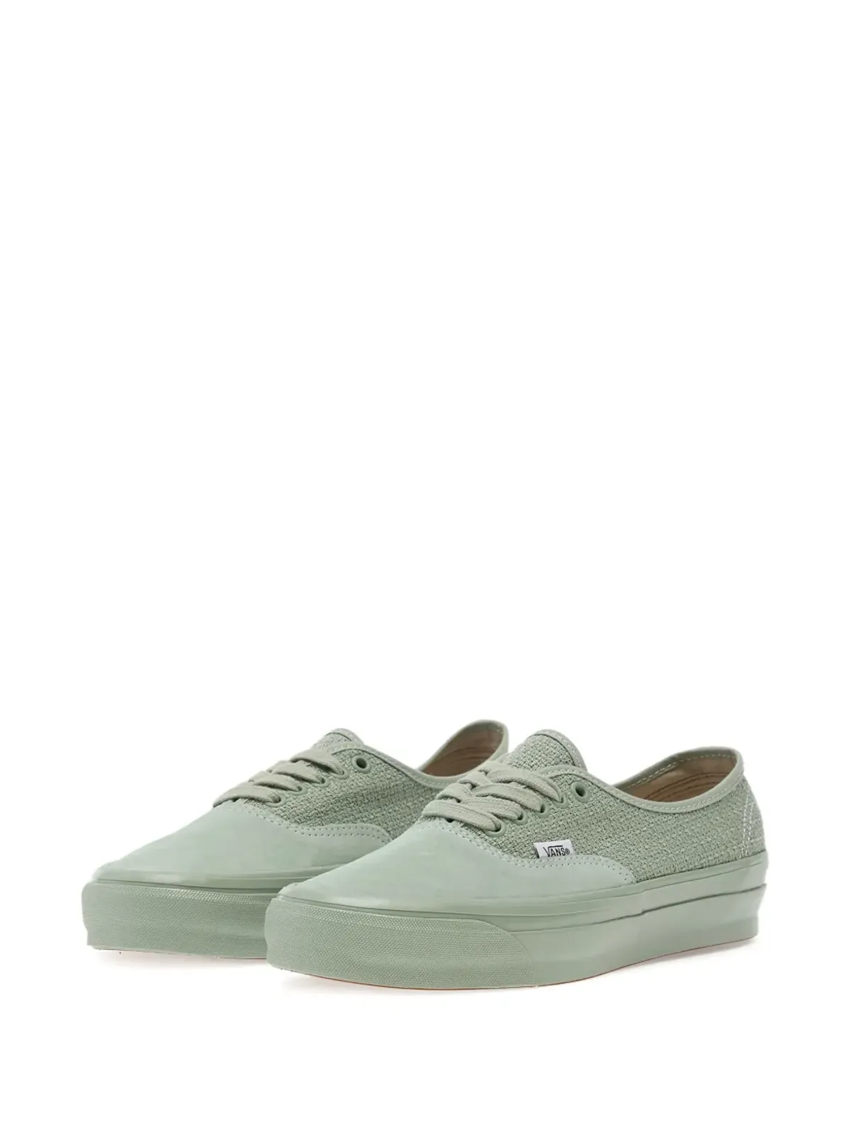 Vans LX Authentic 44 スエード織りスニーカー グリーン - 画像2