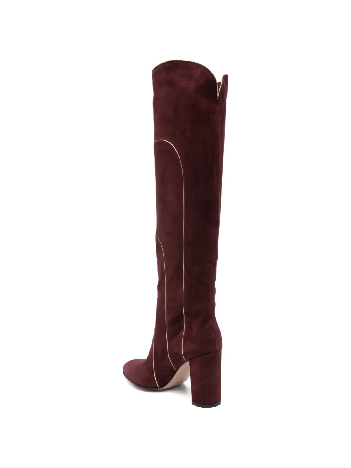 Gianvito Rossi ラインディテール ブーツ - レッド - 画像3