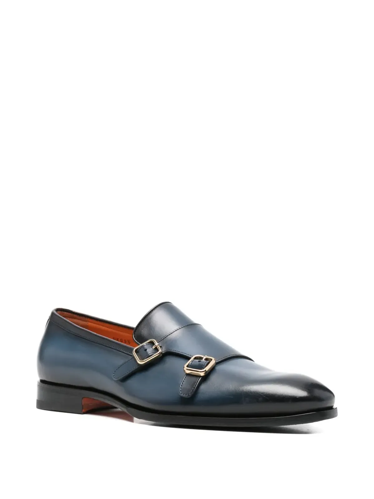 Santoni バックルストラップローファー - ブルー - 画像2