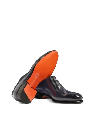 Santoni レザー レースアップ オックスフォード（ブルー） - サムネイル2