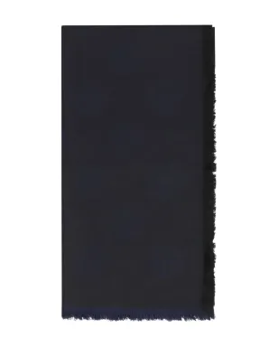 Tory Burch ロゴパターン フリンジエッジ スカーフ - サムネイル1