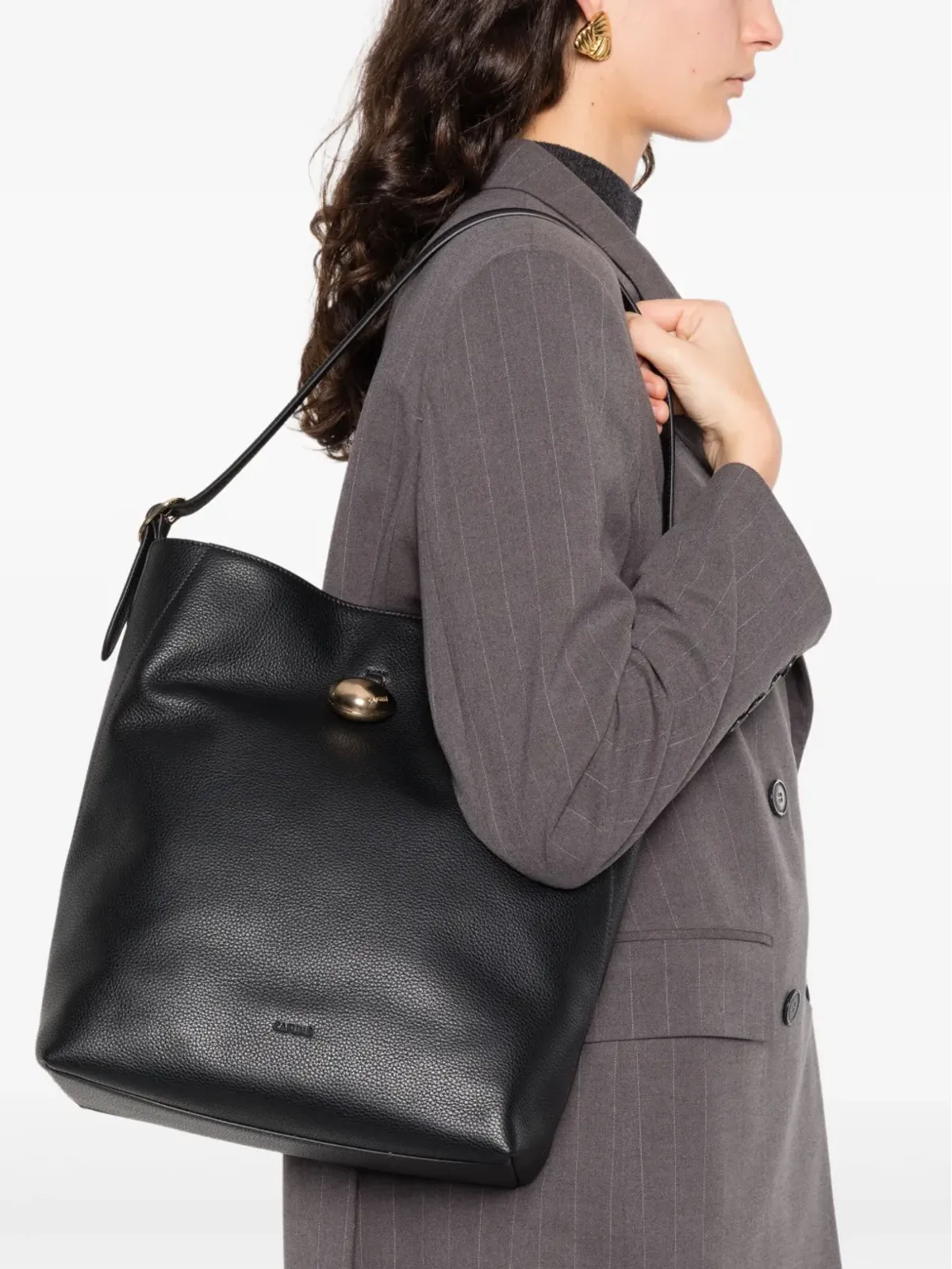 Cafuné Drop Hobo shoulder bag - Black - 画像2