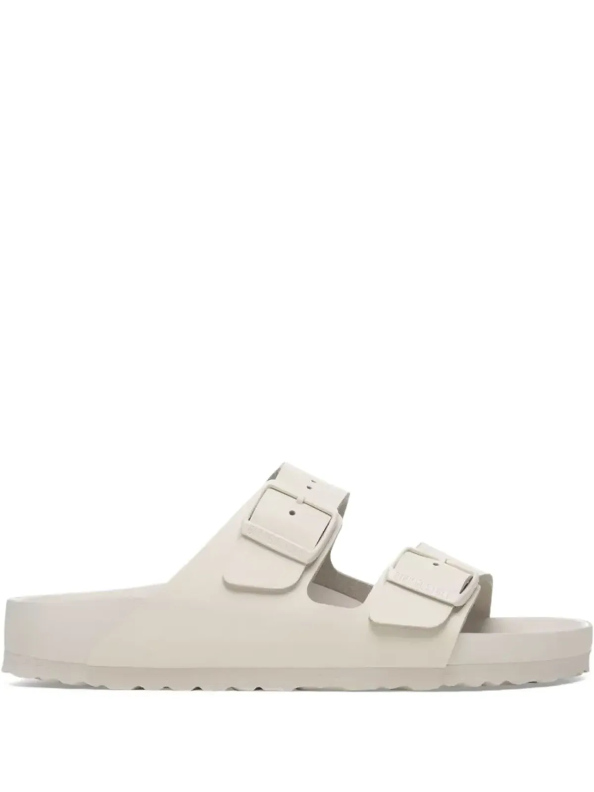 Birkenstock アリゾナ バックル留めのフラットサンダル（ホワイト） - 画像1
