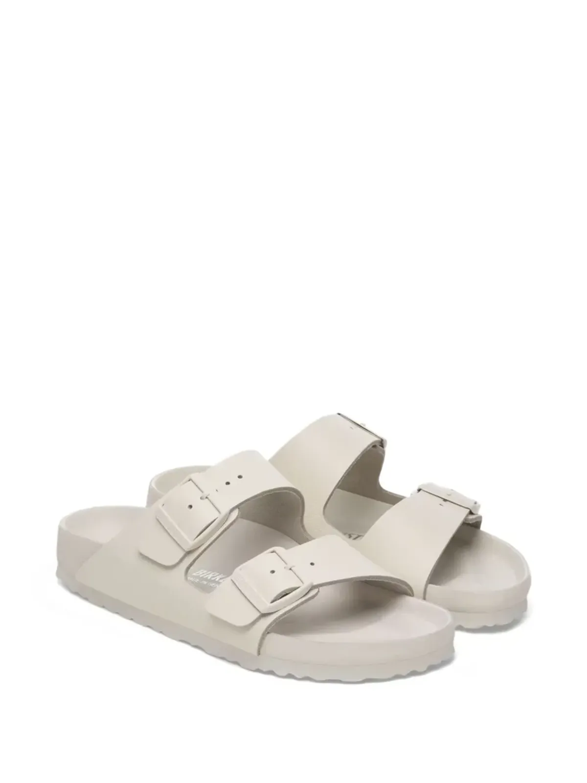 Birkenstock アリゾナ バックル留めのフラットサンダル（ホワイト） - 画像2