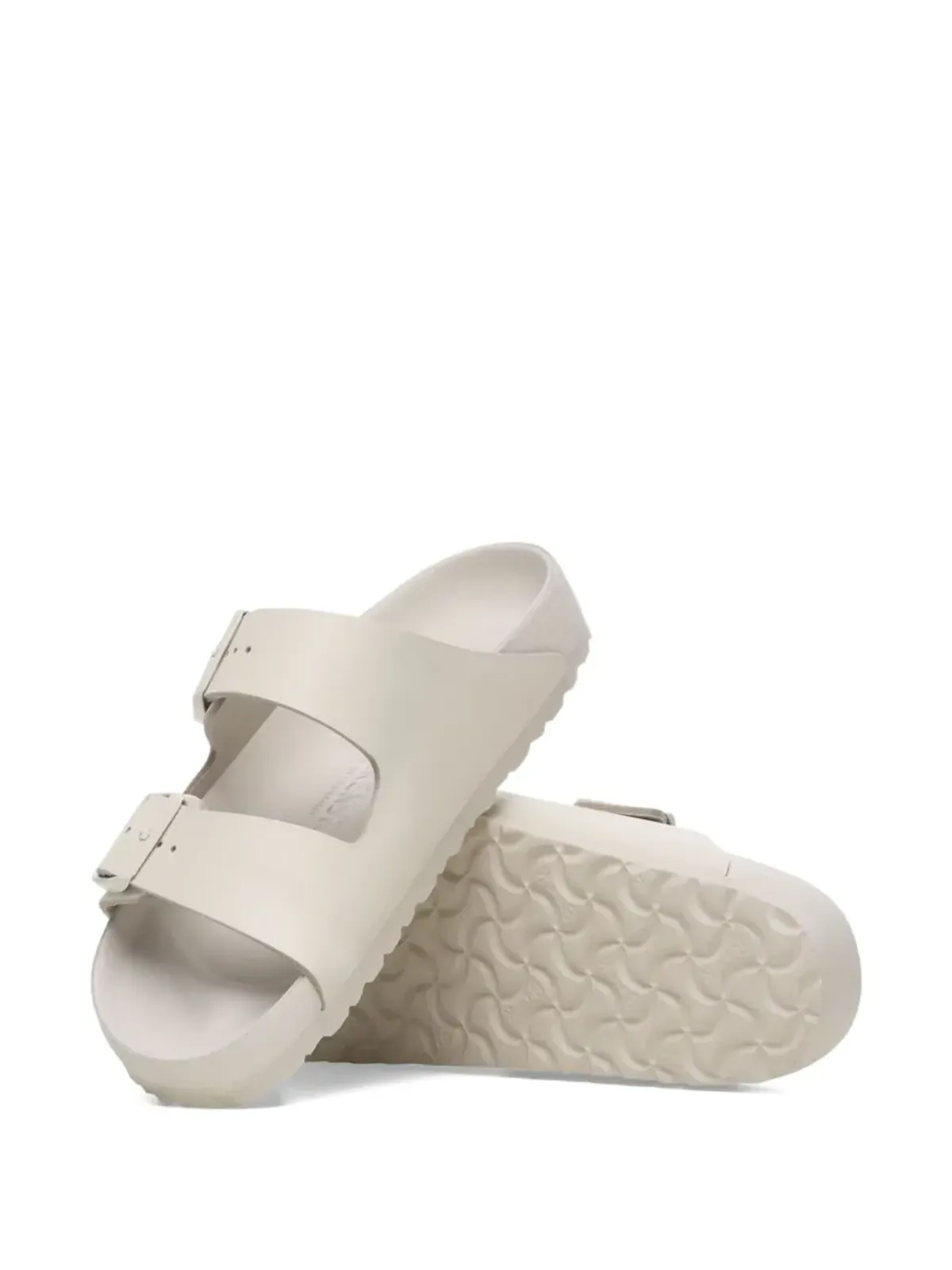 Birkenstock アリゾナ バックル留めのフラットサンダル（ホワイト） - 画像4