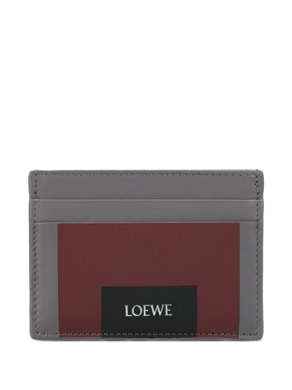 LOEWE カラー・ブロック レザー カードホルダー - 画像1