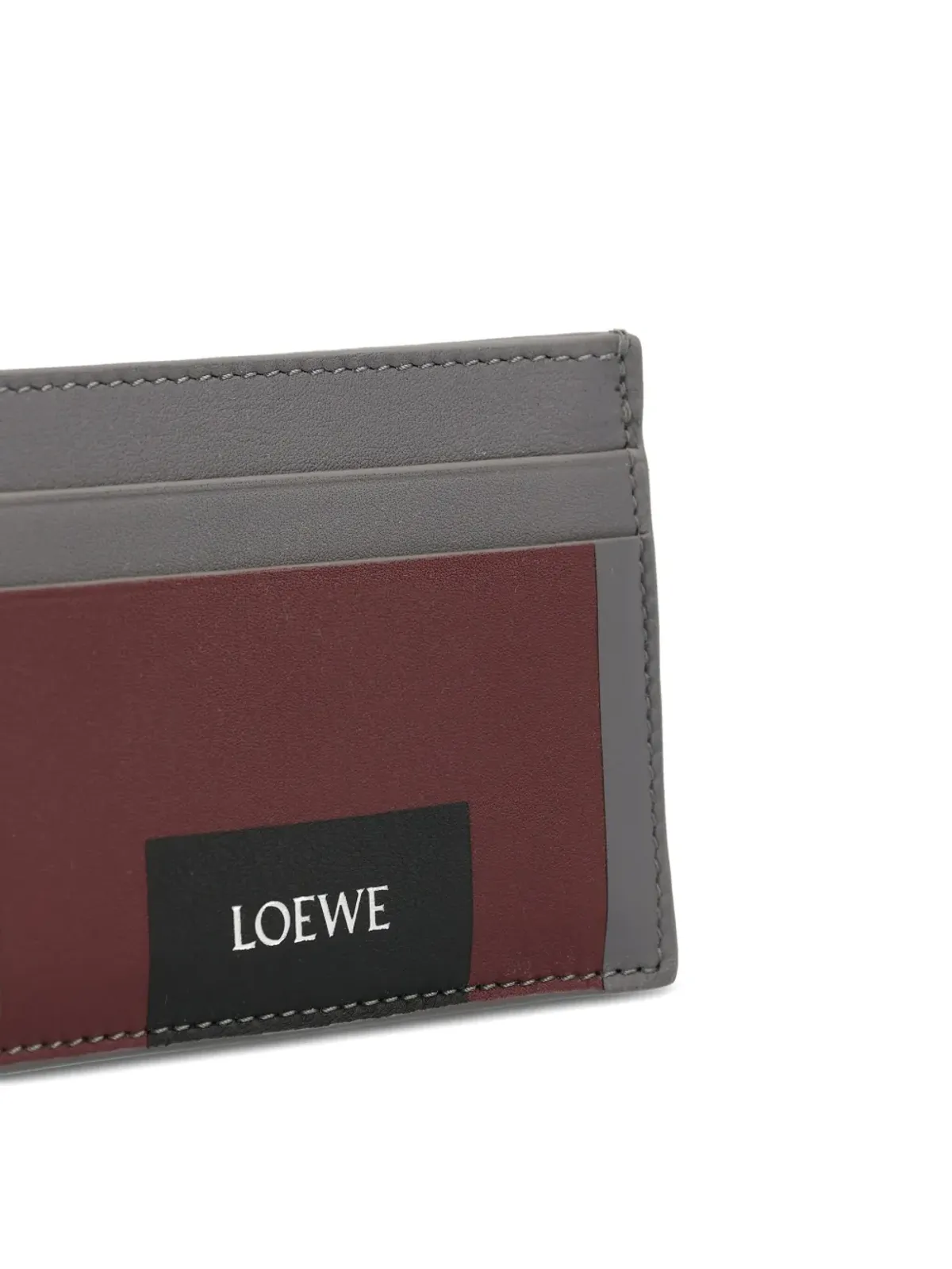 LOEWE カラー・ブロック レザー カードホルダー - 画像4