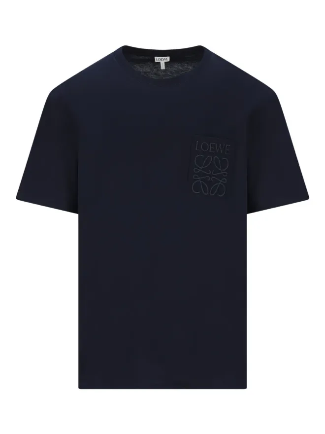 LOEWE LOEWE ロゴ刺繍 Tシャツ - ブルーの商品画像