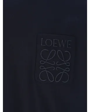 LOEWE ロゴ刺繍 Tシャツ - ブルー - サムネイル3