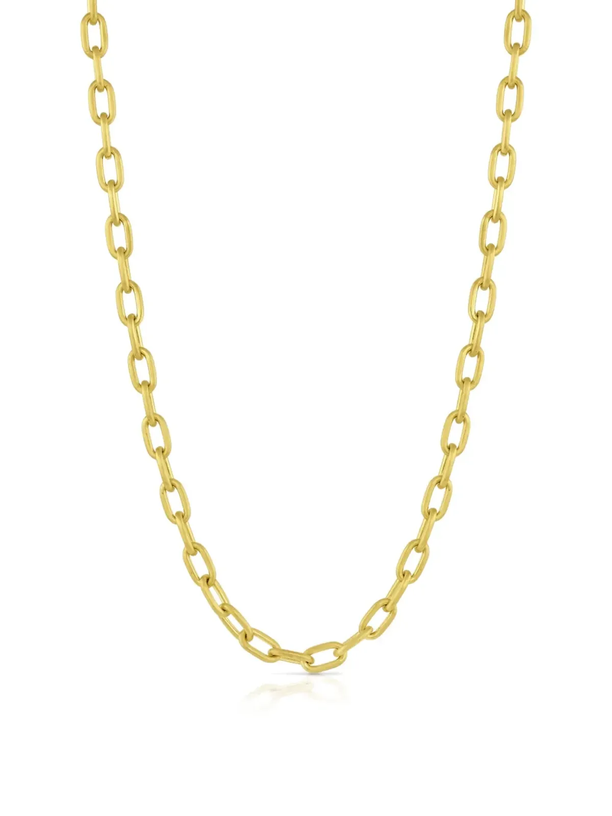 Leigh Maxwell 18K イエローゴールド オーバルリンクチェーンネックレス - 画像1