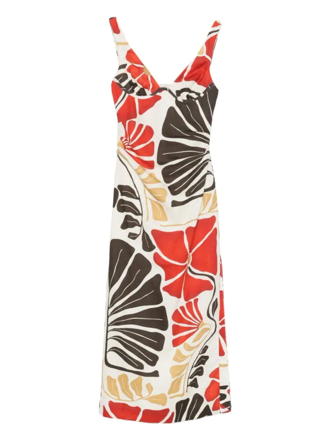 SIR. SIR. ジュリエッタ花柄プリント マキシドレス - ホワイトの商品画像