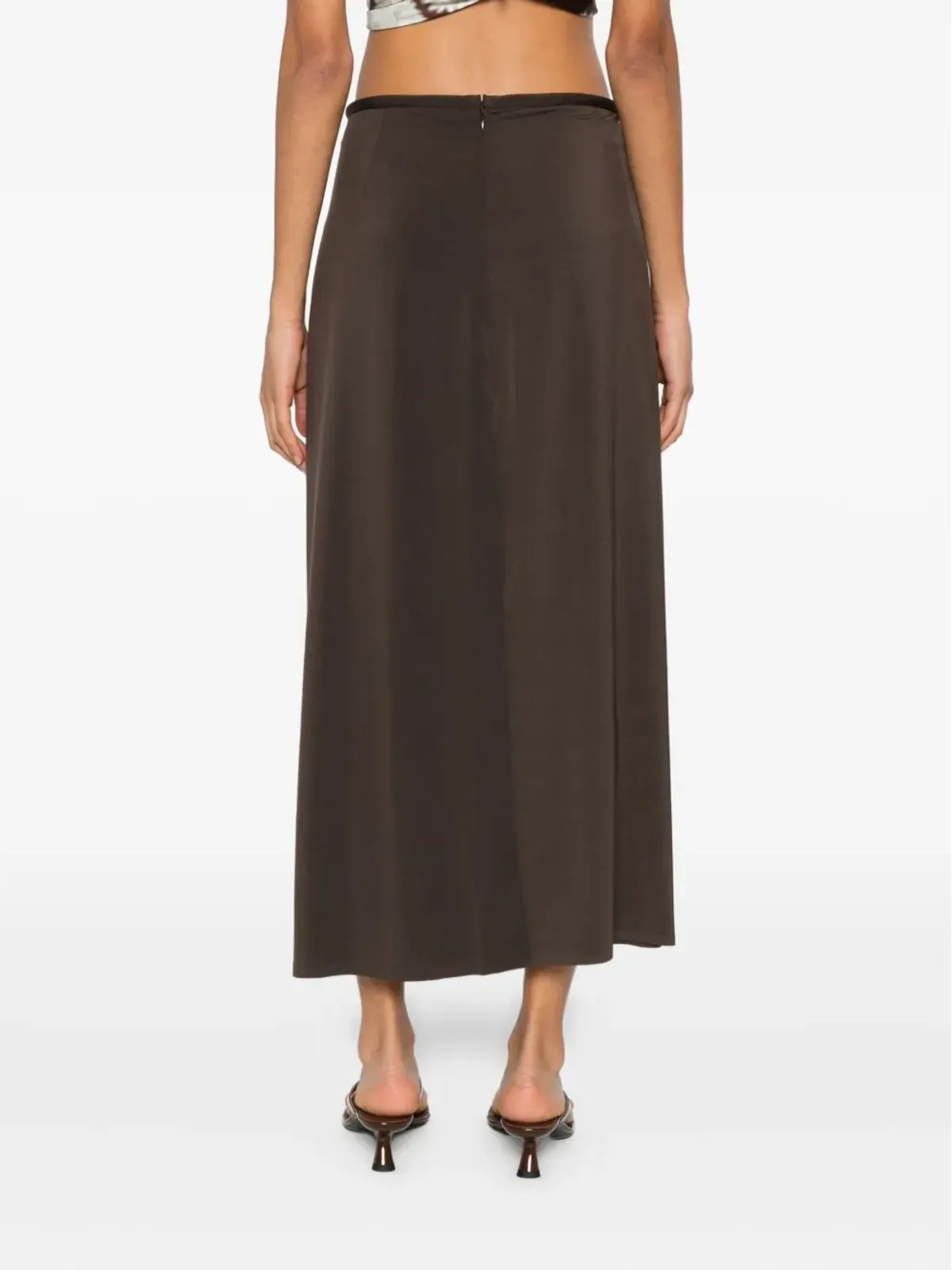 SIR. Matheo midi skirt - Brown - 画像4