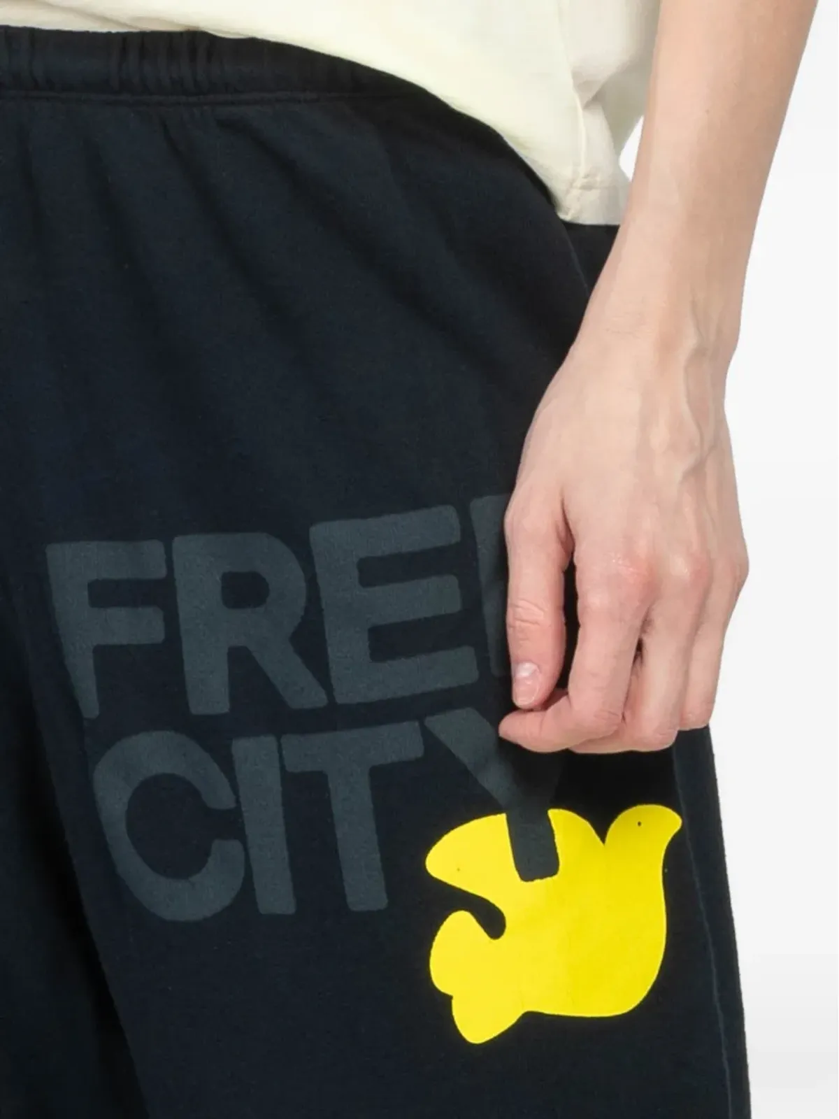 FreeCity ロゴ入りトラックパンツ ブルー - 画像5