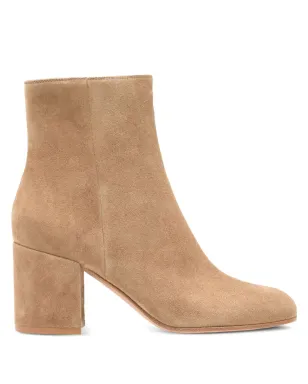 Gianvito Rossi ジョエル ブラウン スエード ブロックヒール ブーツ - サムネイル1
