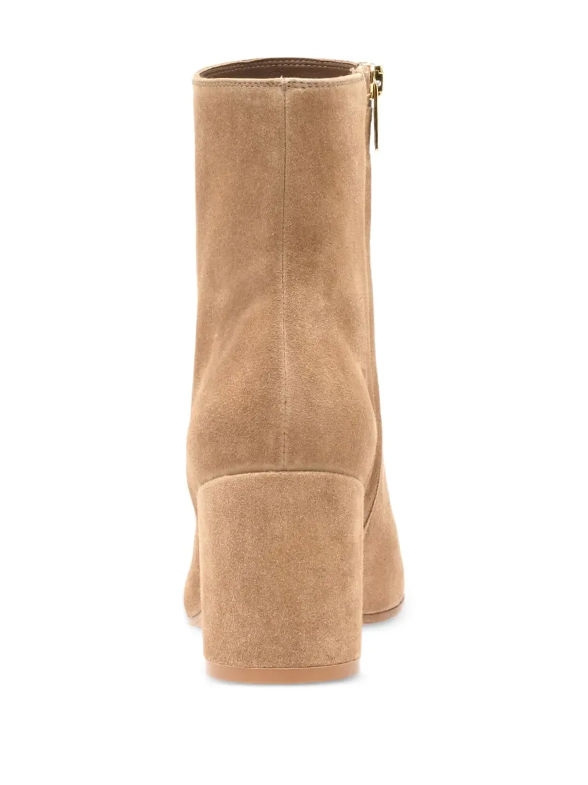 Gianvito Rossi ジョエル ブラウン スエード ブロックヒール ブーツ - 画像2