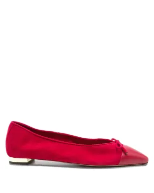 Aquazzura リボンディテールのキャップトゥフラット - サムネイル1