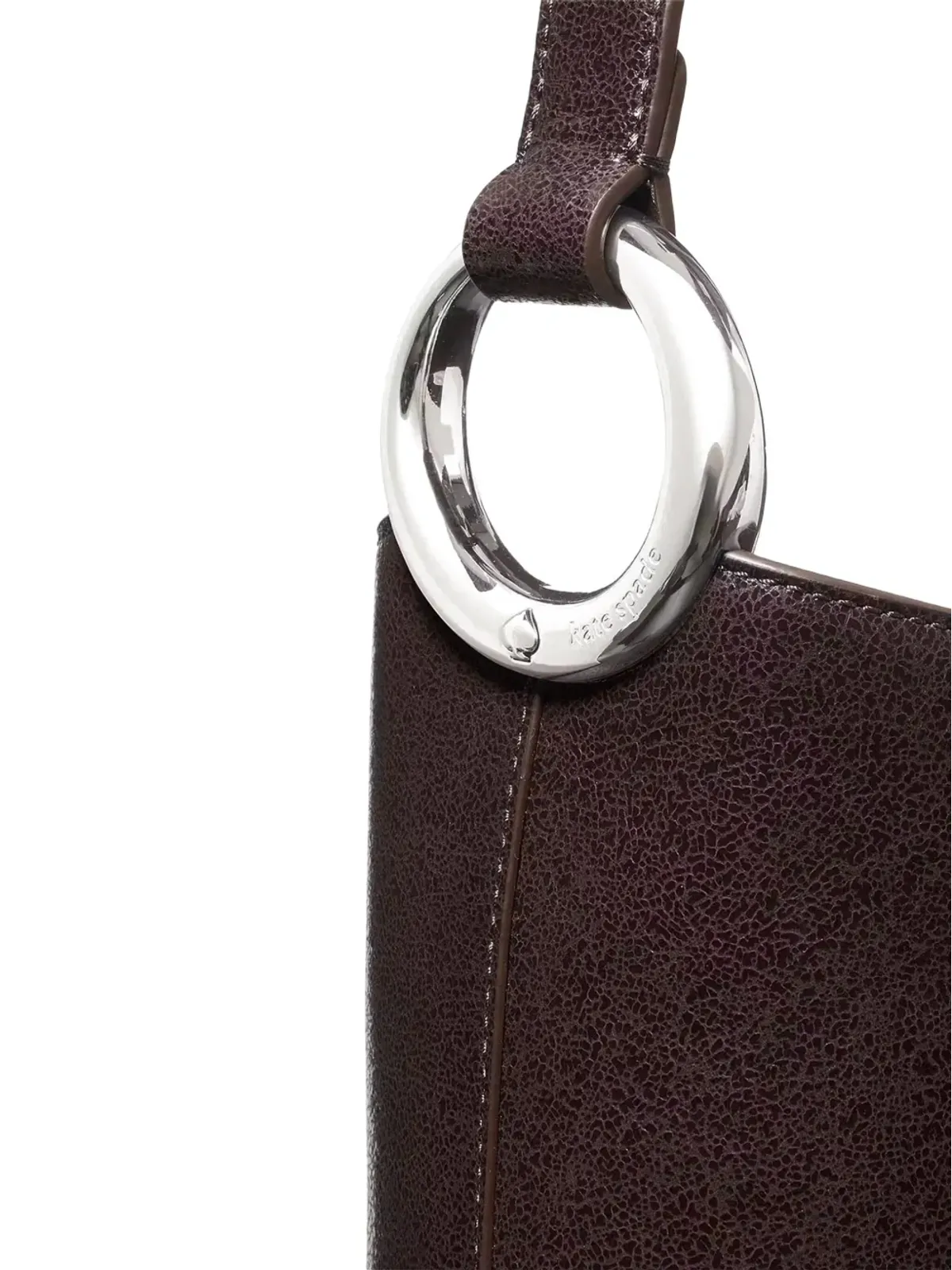 Kate Spade Halo レザー トートバッグ ブラウン - 画像5