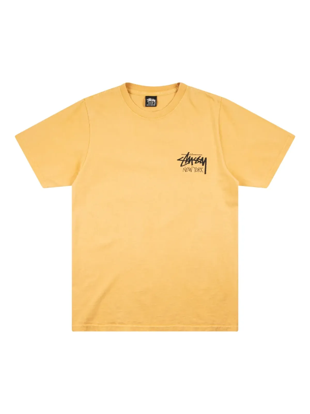 Stüssy ニューヨーク コットンTシャツ - イエロー - 画像1