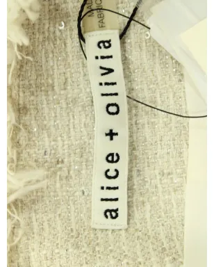 alice + olivia ツイード フリンジトリム ジャケット - サムネイル4