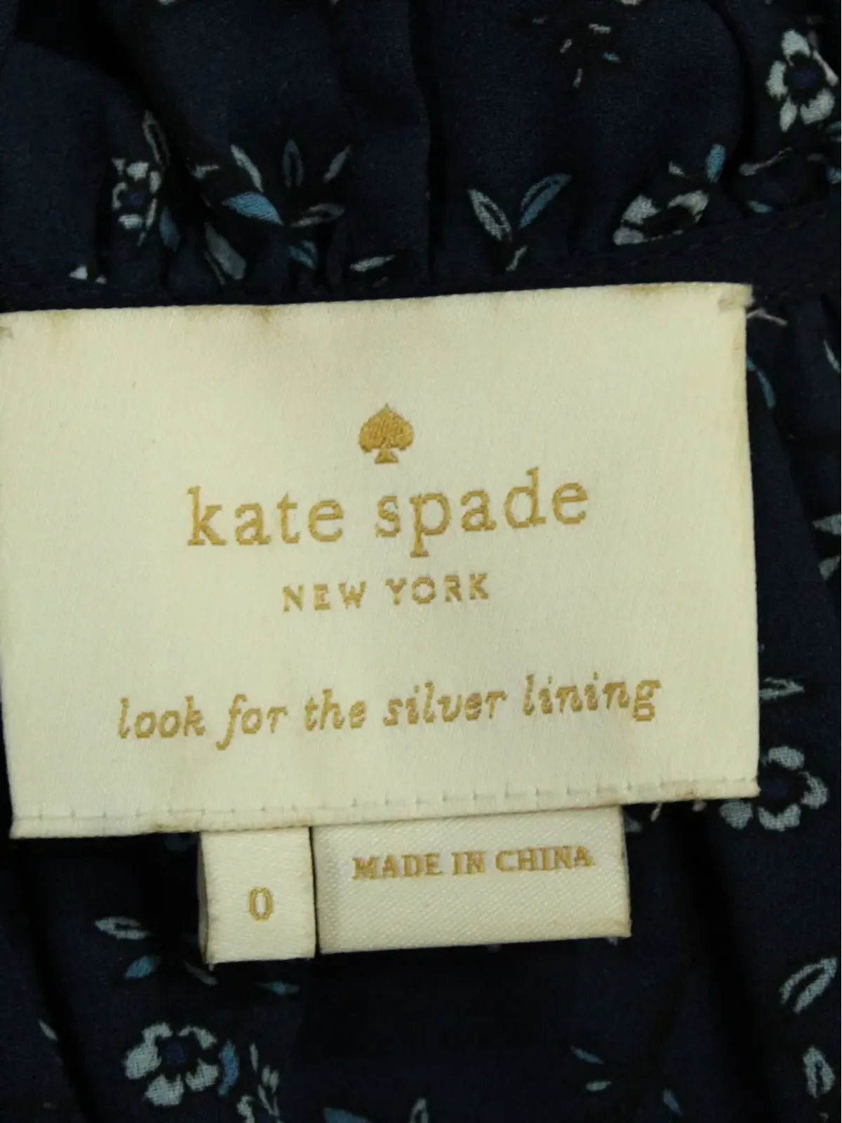 Kate Spade ワイルドローズ 花柄フリル付きミディドレス - ブルー - 画像3