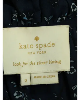 Kate Spade ワイルドローズ 花柄フリル付きミディドレス - ブルー - サムネイル3