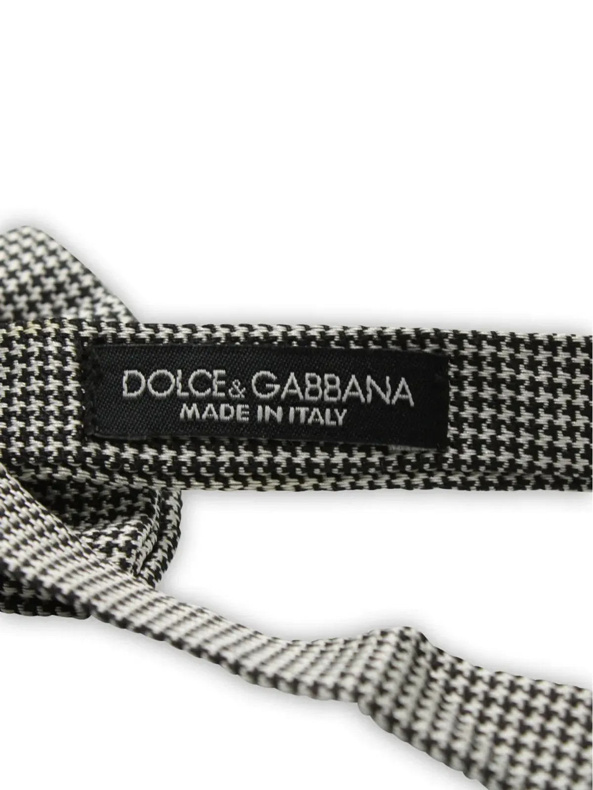 Dolce & Gabbana Pre-Owned ハウンドトゥース ボウタイ - 画像3