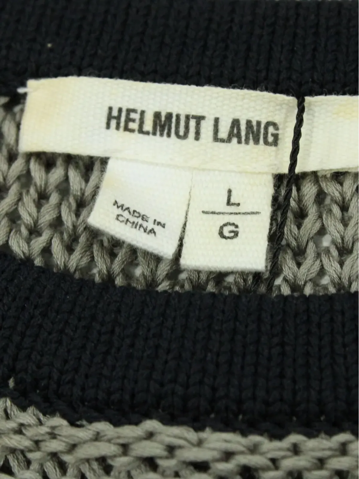 Helmut Lang Pre-Owned パネルドコットンセーター - 画像3
