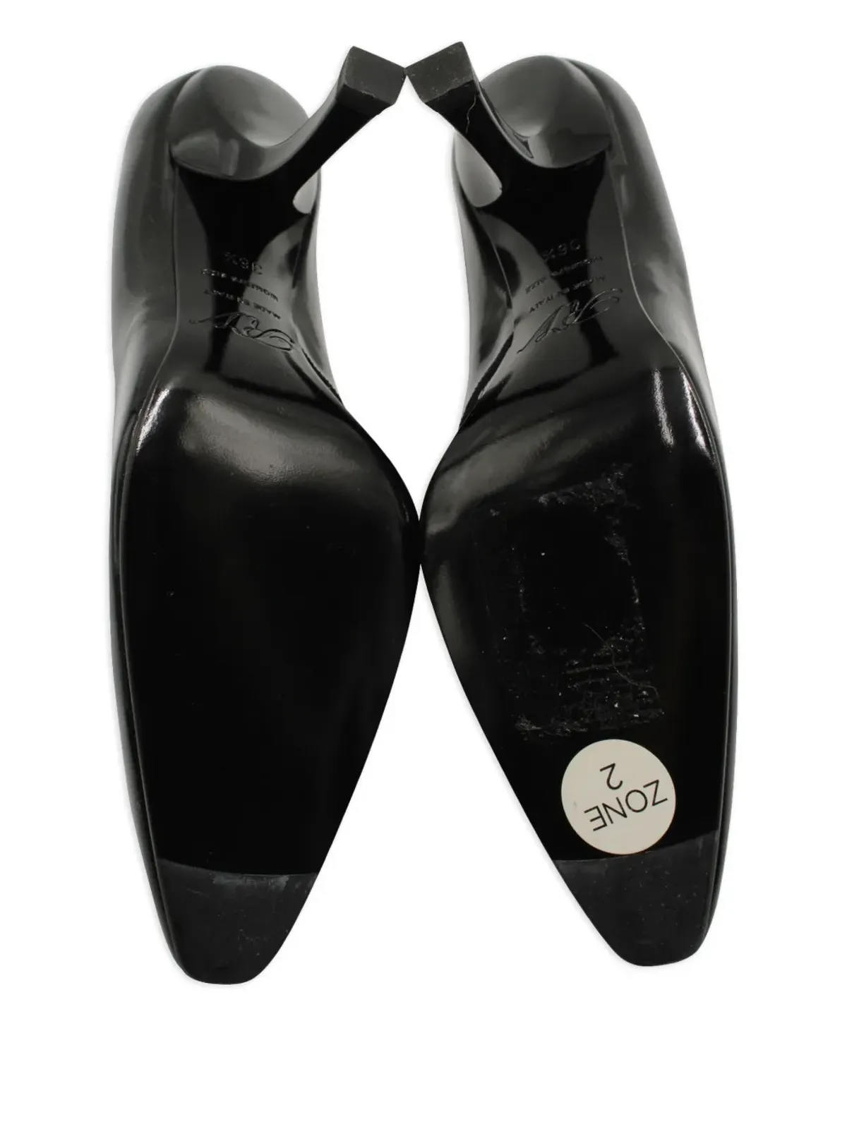 Roger Vivier Vintage パテントレザー曲線ヒールパンプス - ブラック - 画像4