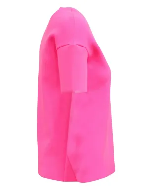 J Brand Auden scuba short-sleeve T-shirt - Pink - サムネイル3