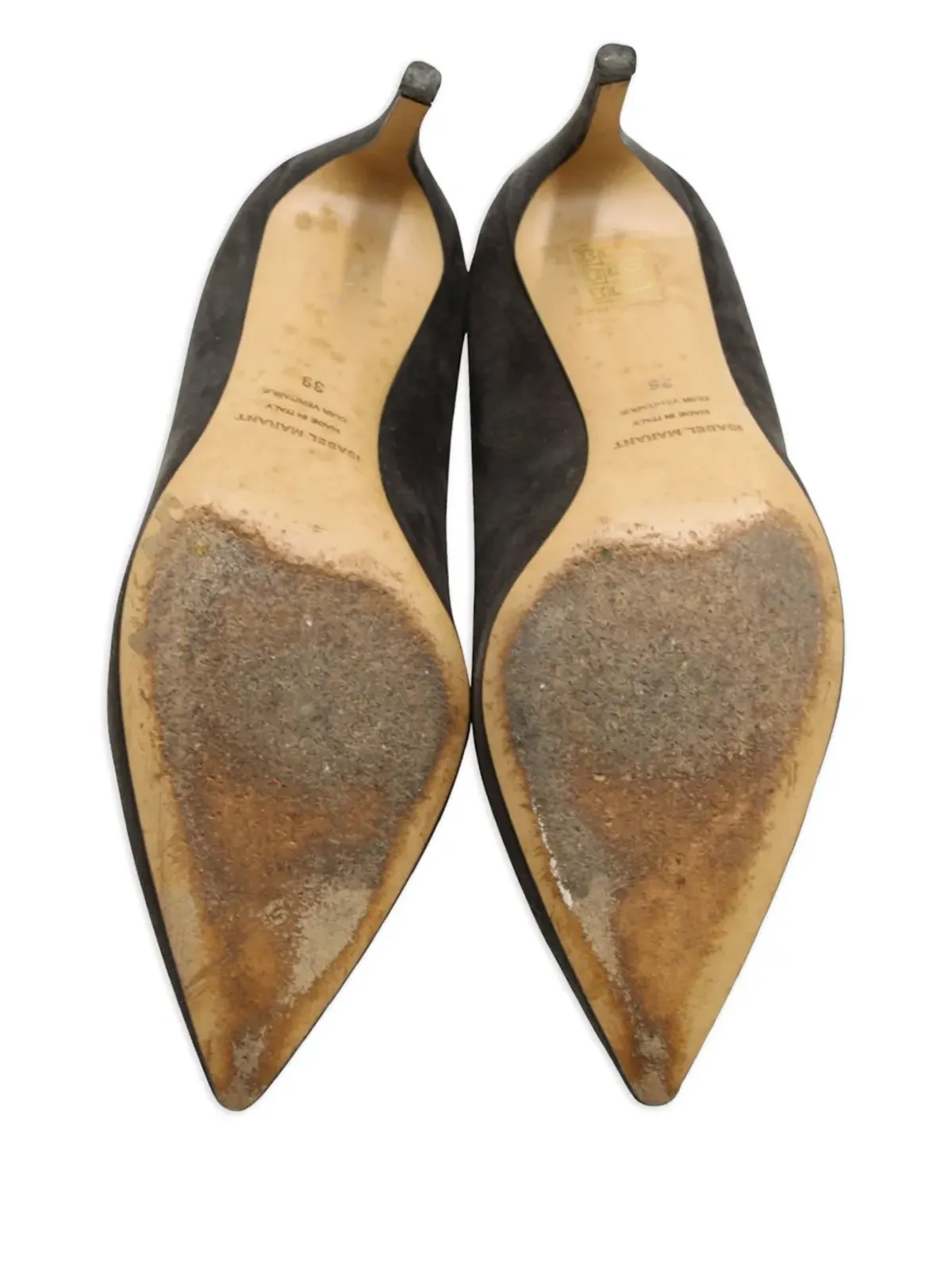 Isabel Marant Vintage ポインテッドトゥ スエードパンプス - グレー - 画像5