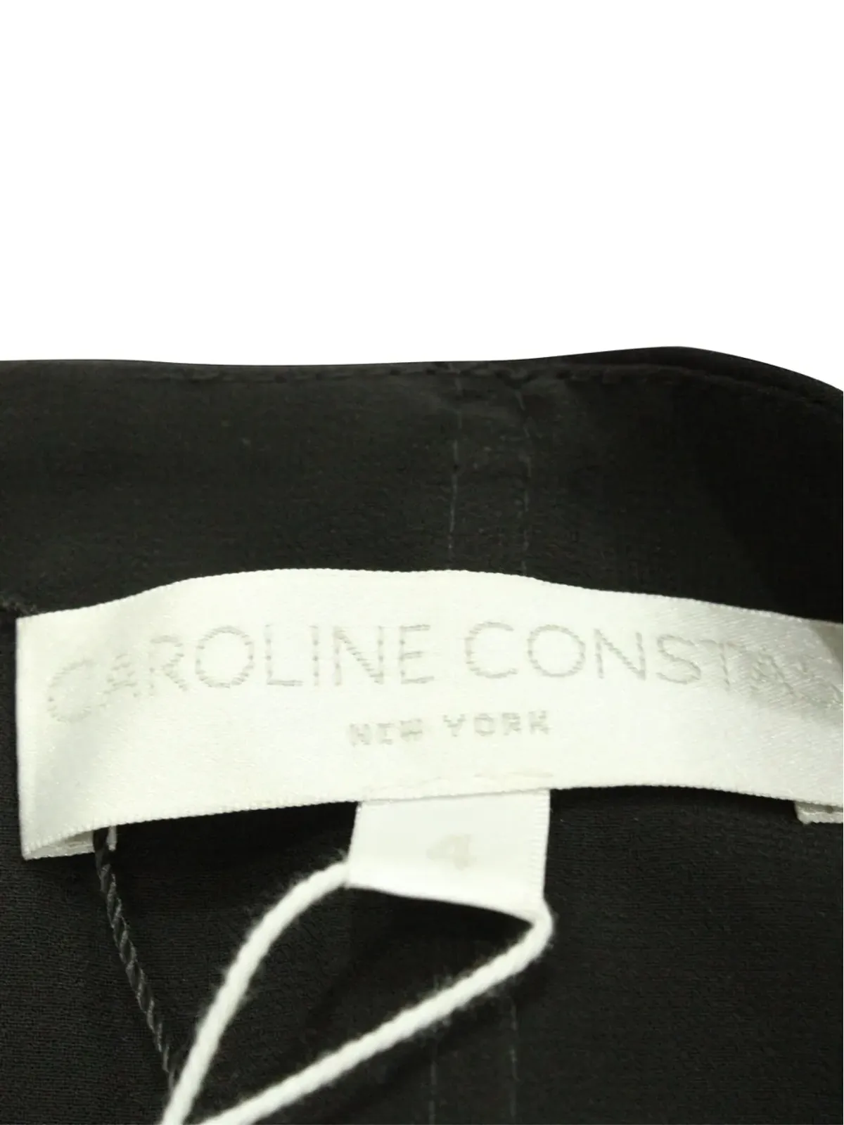 Caroline Constas パフスリーブカットアウトドレス ブラック - 画像4
