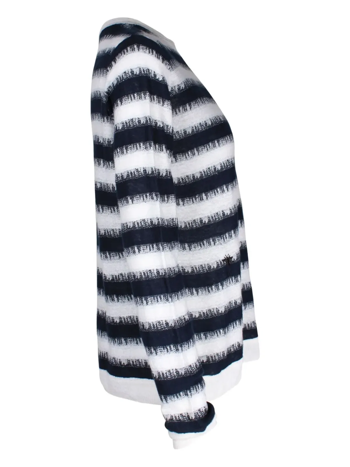 Christian Dior Pre-Owned ストライプリネンセーター - 画像3