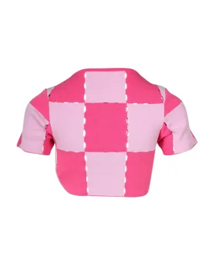 Jacquemus ビンテージ パッチワークリブ編み Tシャツ - ピンク - サムネイル2