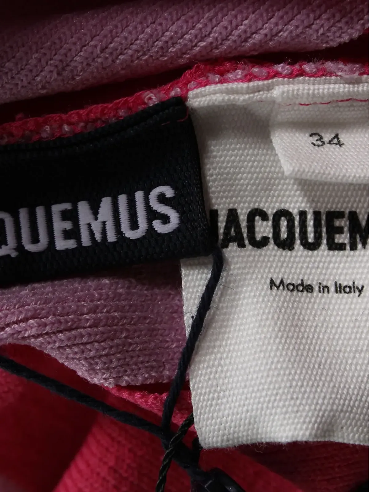 Jacquemus ビンテージ パッチワークリブ編み Tシャツ - ピンク - 画像3