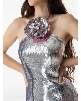 Rodarte スパンコール花のアップリケ付きドレス - サムネイル3