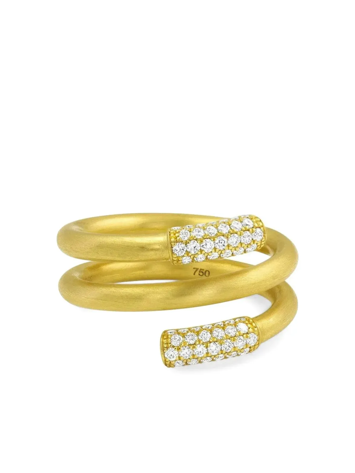 Leigh Maxwell 18K Yellow Gold Amani Spring Diamond Ring - 画像3