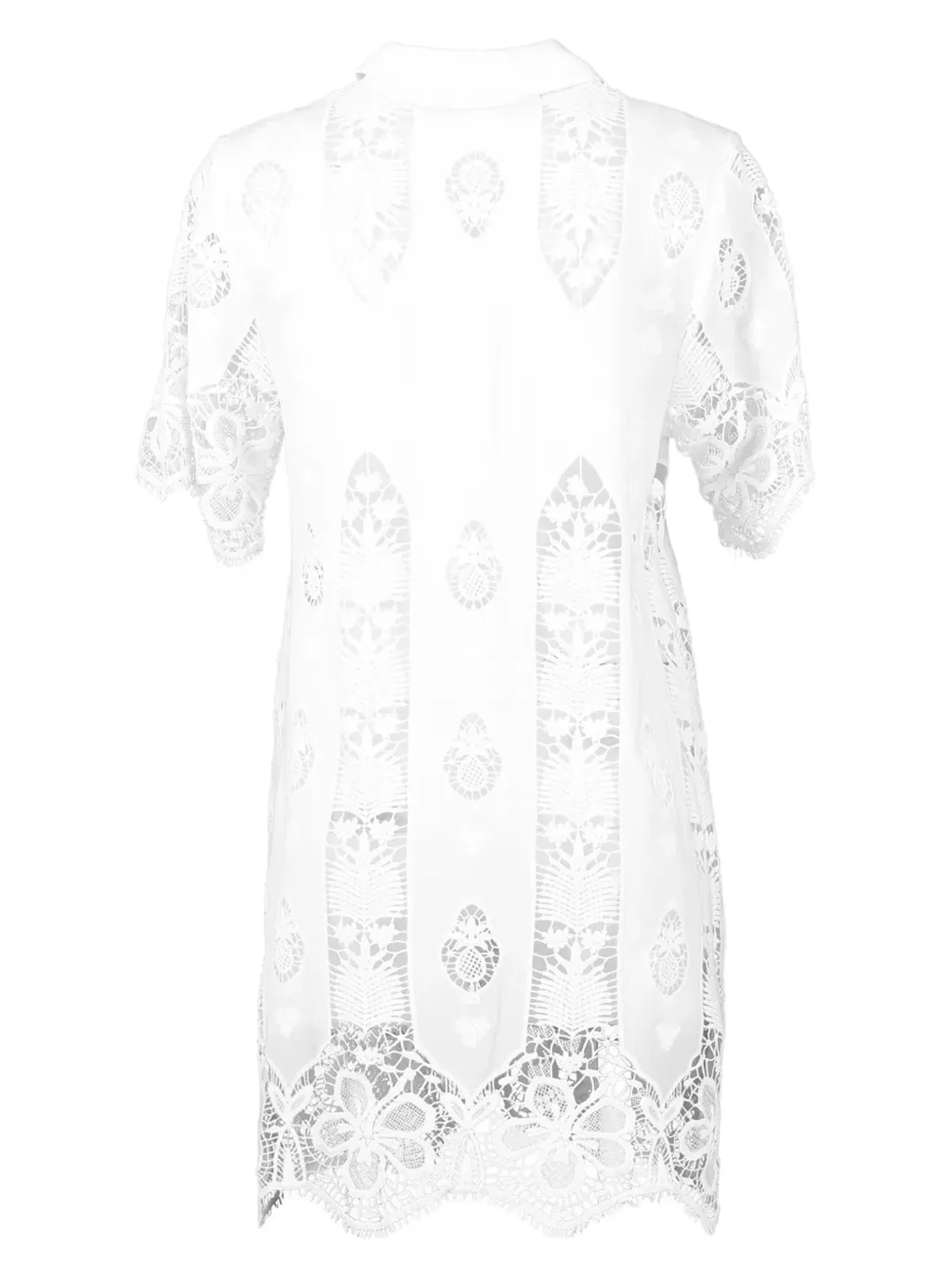 Miguelina Elle レースパネル ミニドレス - White - 画像2