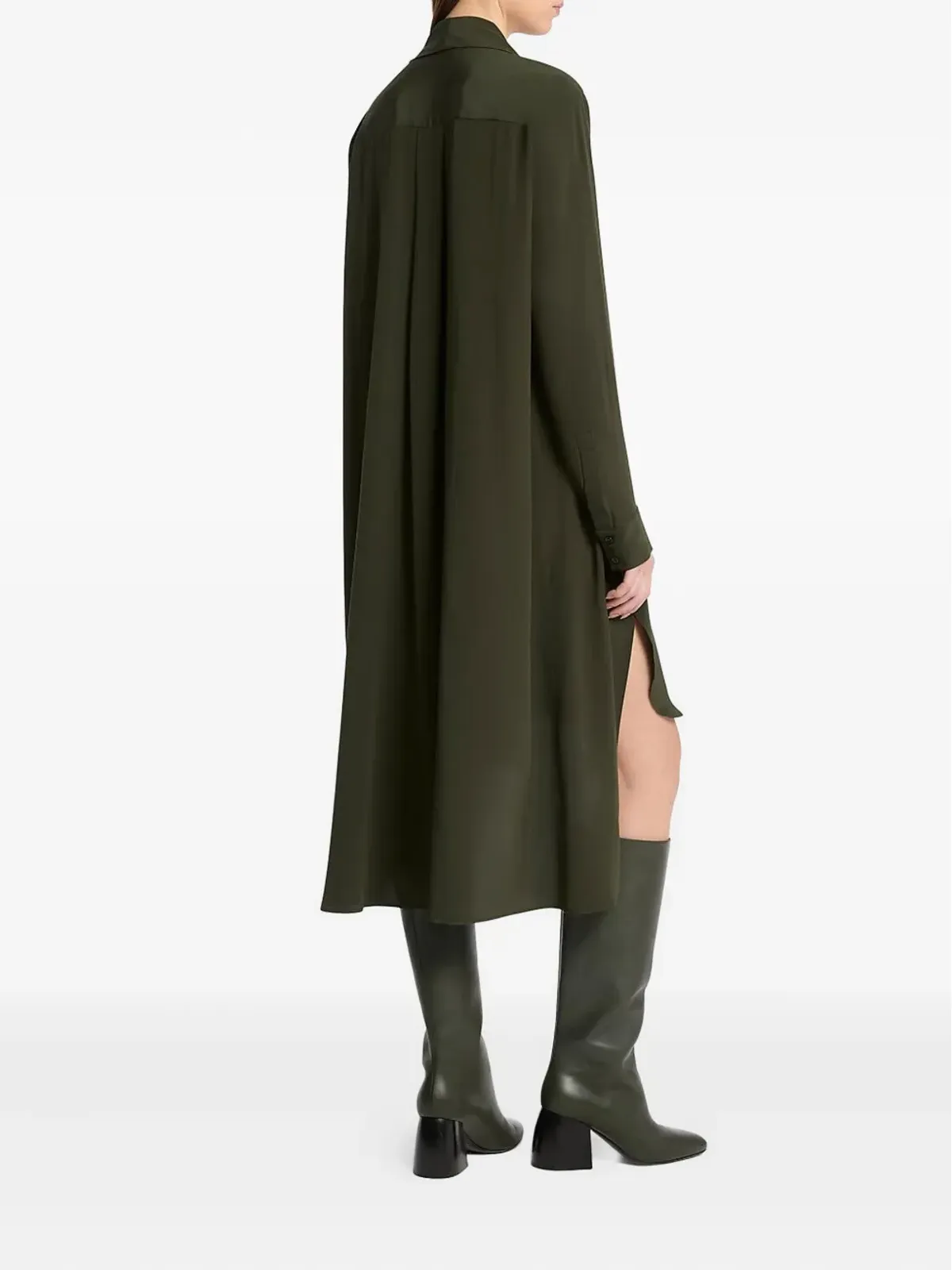 Michael Kors Collection シャツミディドレス ブラック - 画像3