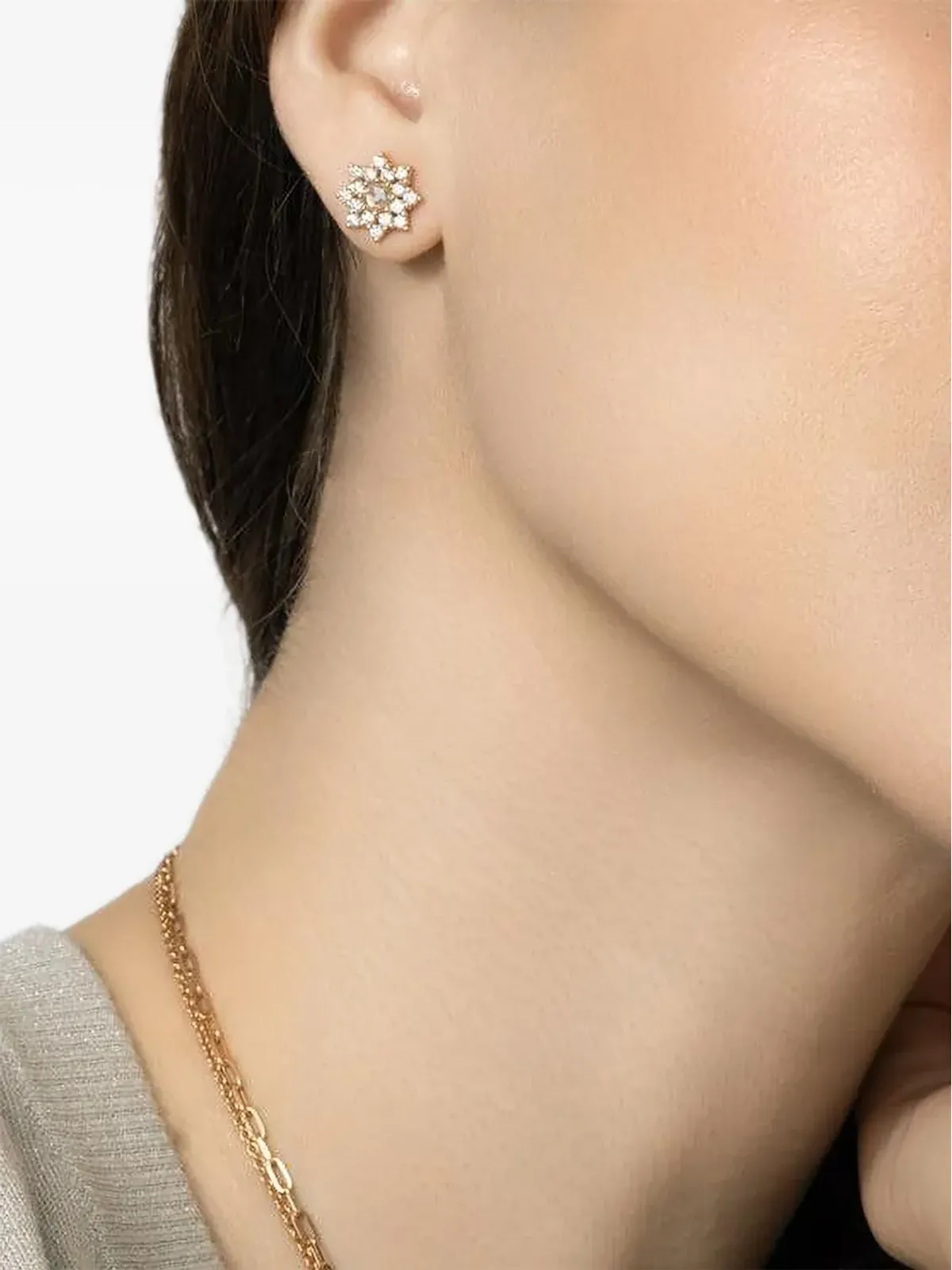 Parulina 18K ローズゴールド シャーザード ダイヤモンド イヤリング - ピンク - 画像3